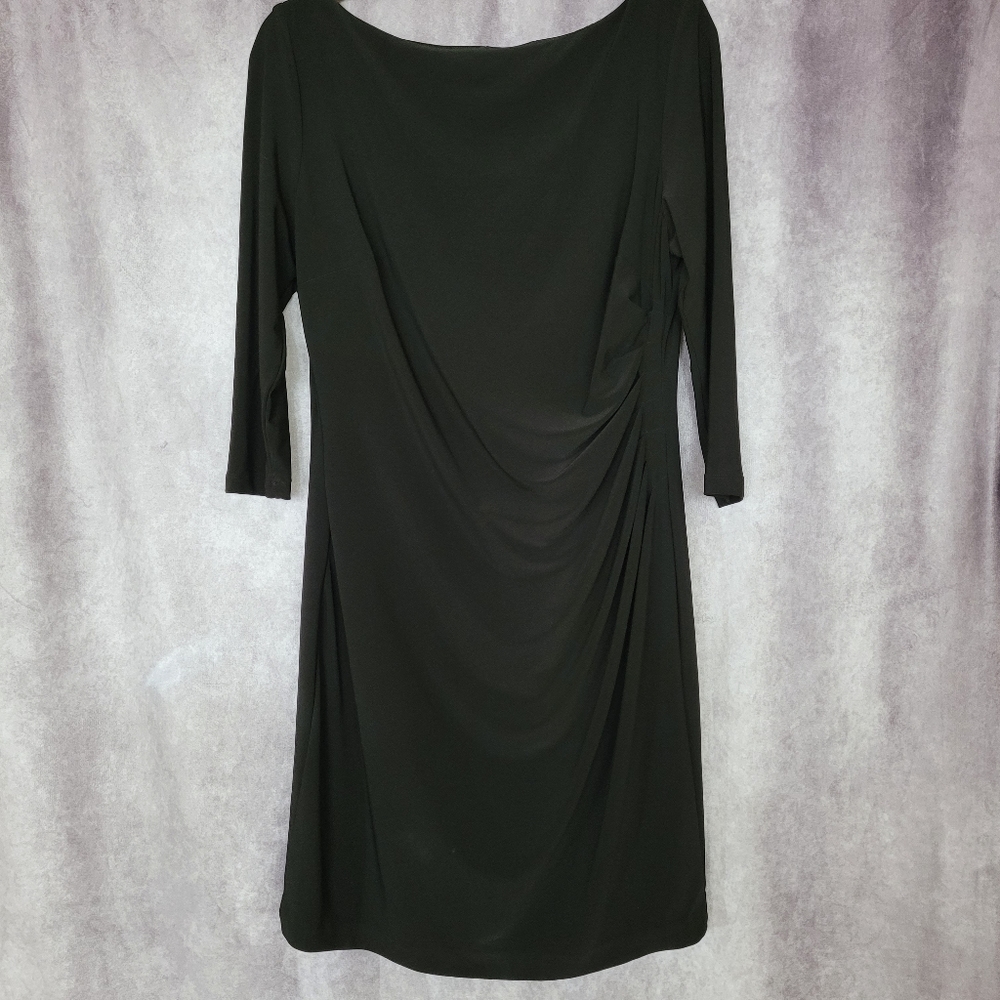 Lauren by Ralph lauren long sleeve black dress size 12